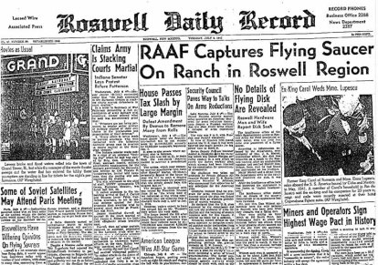 Roswell Daily Record 8 July 1947